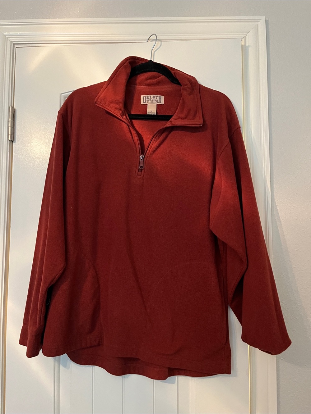 Duluth Trading Co Women's Quarter-Zip Fleece Pullover - Brick
